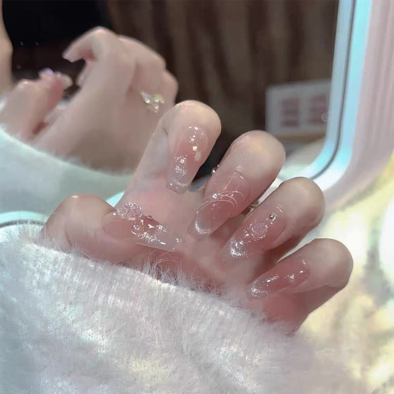 Dekoratives Press-On Nagelkunst-Set Karnz