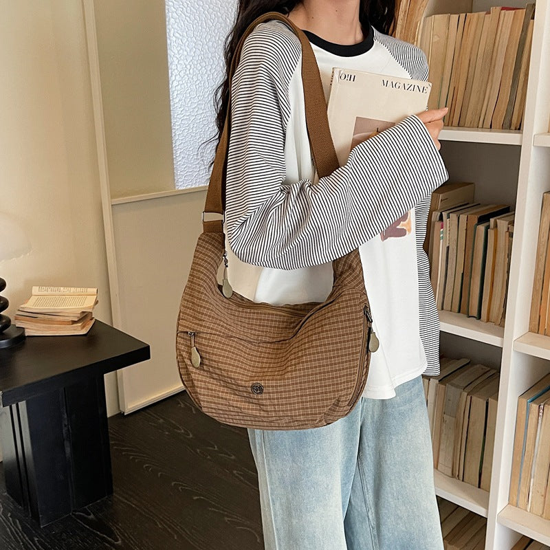 Casual kariertes Sling Bag Karnz