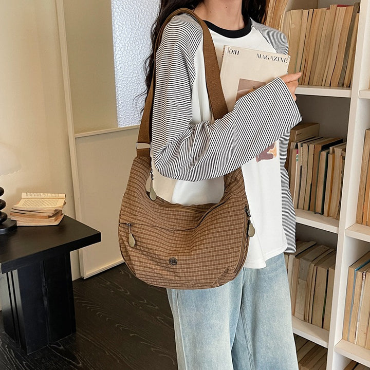 Casual kariertes Sling Bag Karnz