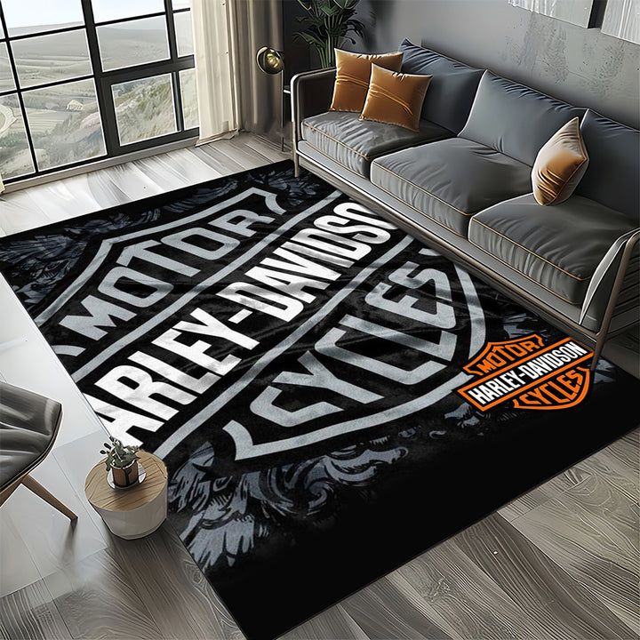 Harley Davidson Logo Bereich Teppich
