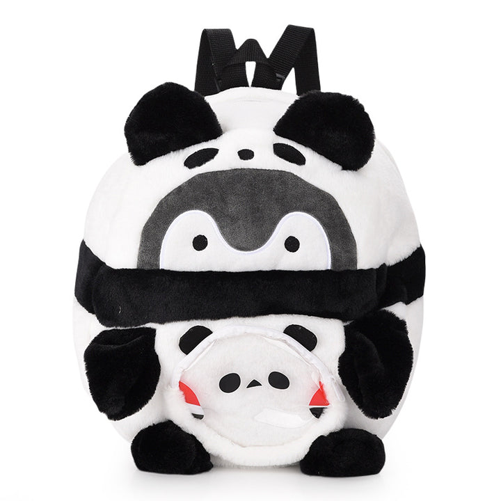 Plüsch Rucksack mit Verspieltem Panda-Design Karnz