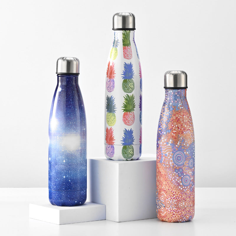 Damen isolierte Edelstahl-Trinkflasche mit ergonomischem Design Karnz