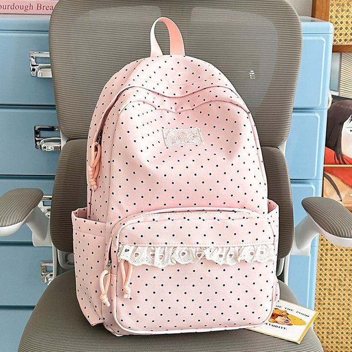 Charmanter Punkten Schul Rucksack Karnz