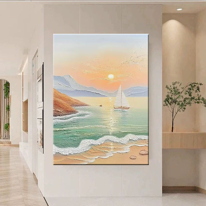 Szenerische Küstenlandschaft Leinwandkunst