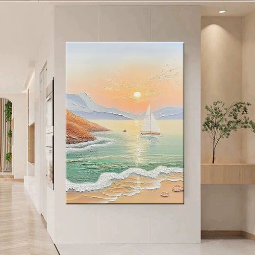 Szenerische Küstenlandschaft Leinwandkunst