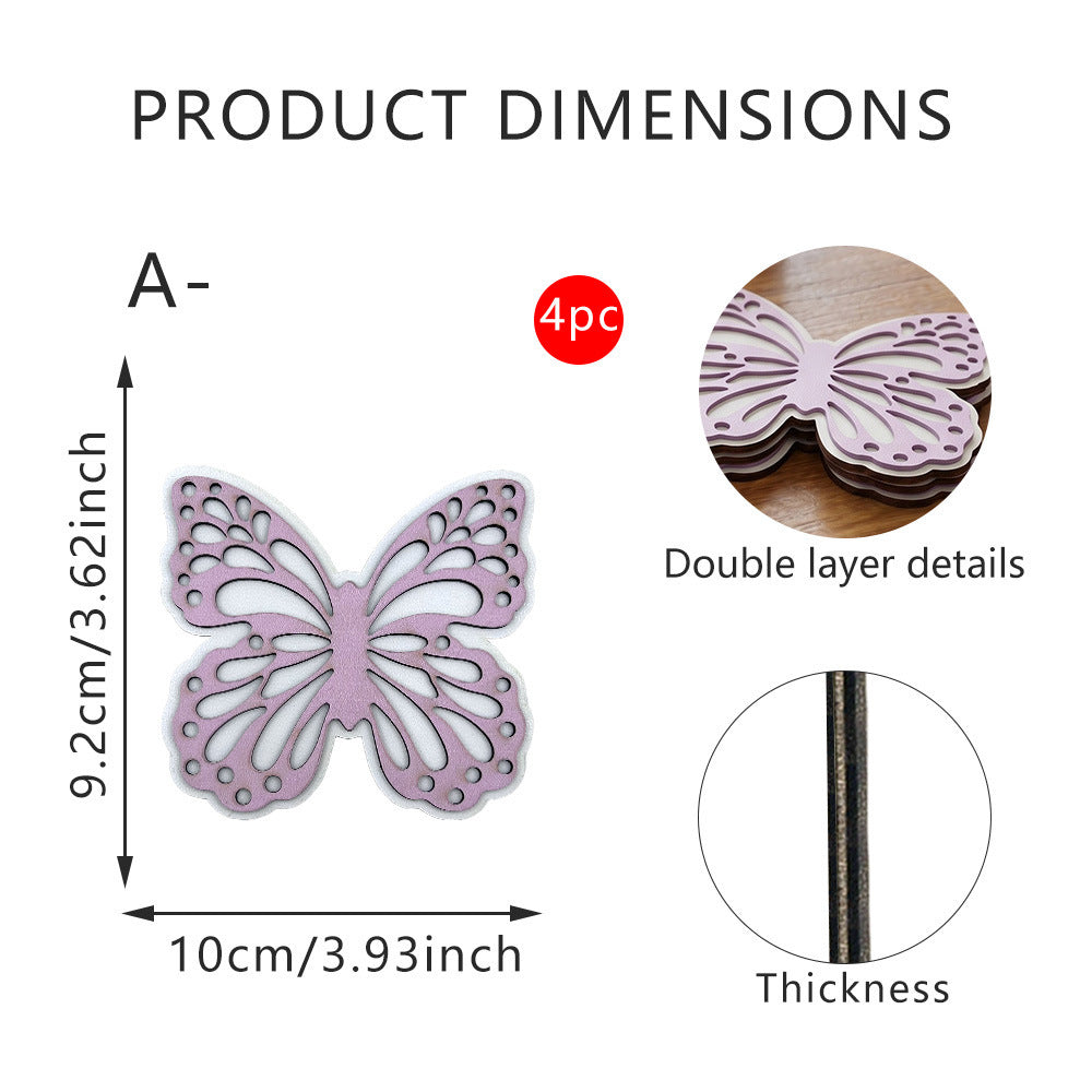 Dekorative Schmetterling Holzfigur Karnz