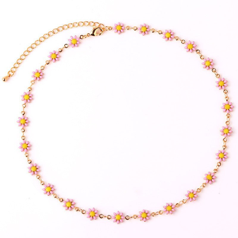 Floral Daisy Chain Halskette Karnz