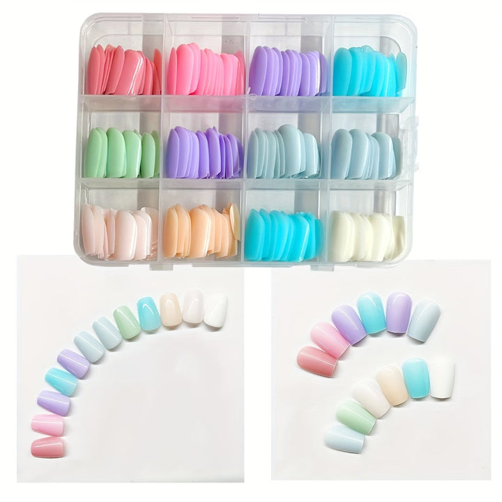 Press-On Nail Art Set mit verschiedenen Formen und Oberflächen Karnz
