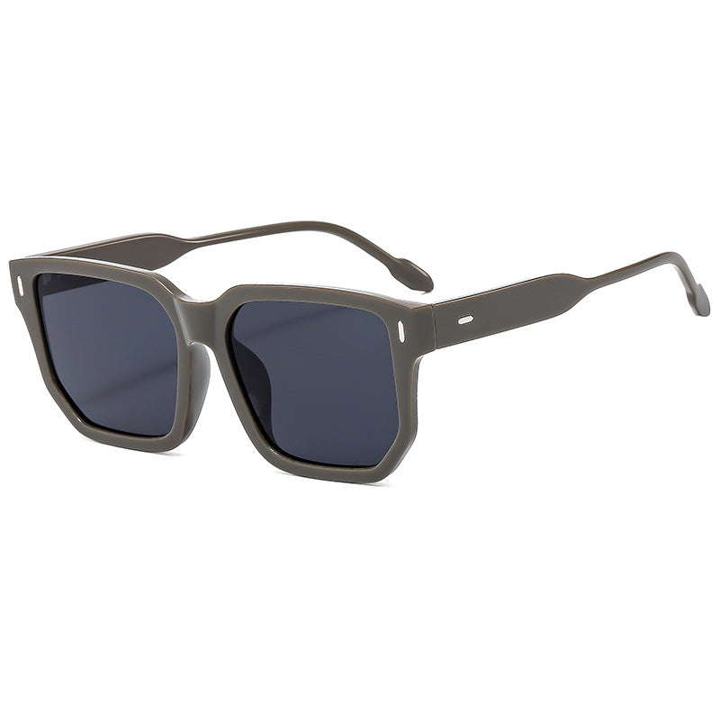 Damen Quadratische Sonnenbrille mit modernem, rahmenlosem Design Karnz