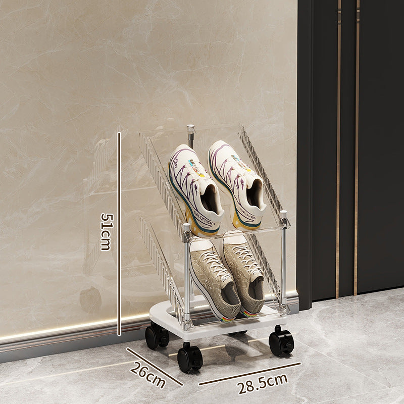 Schuhregal mit transparentem Design Karnz