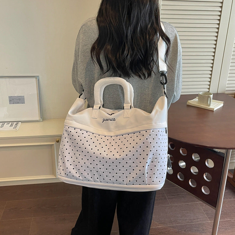 Stilvolle gepunktete Reis-Tasche Karnz