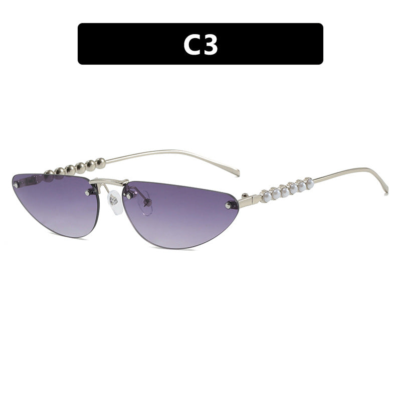 Damen Cat-Eye Sonnenbrille mit luxuriösen Details und schützendem UV-Filter Karnz