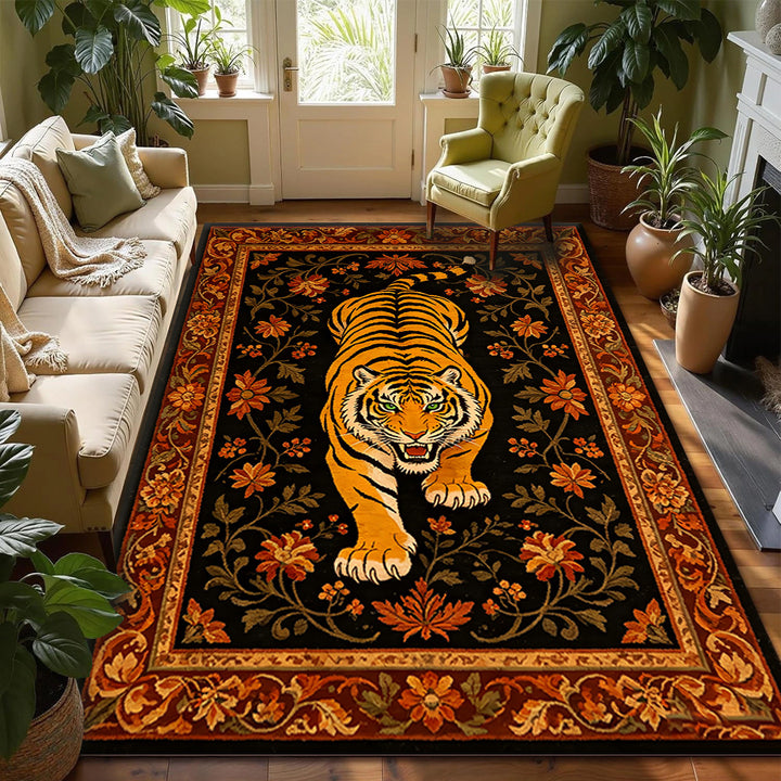 Künstlerischer Tigerprint-Teppich