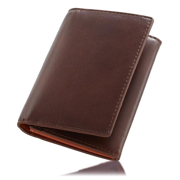 Elegante Bi-Fold Leder Brieftasche mit Kartenfächern Karnz
