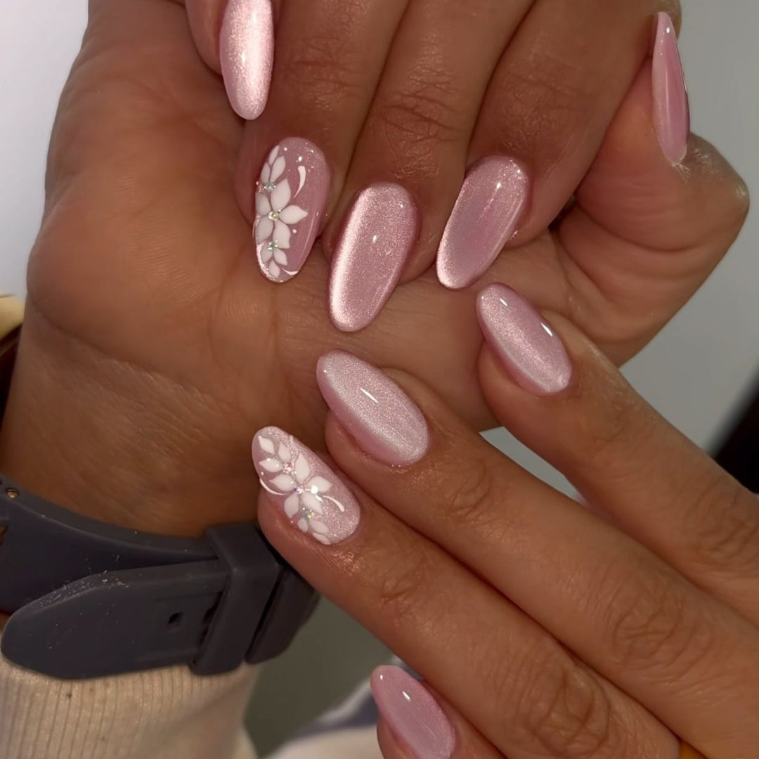 Elegante Blumen Druck-Walzen Nagelverbesserungen Karnz