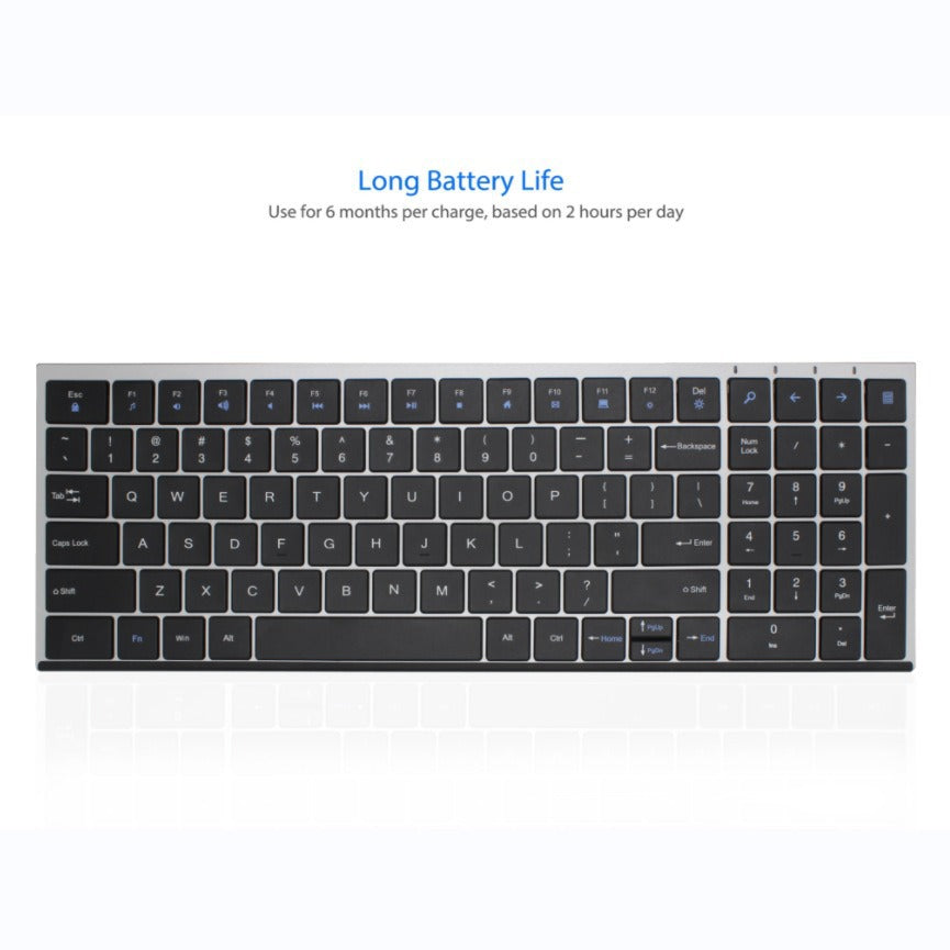 Ultraleichte Kabellose Tastatur mit Langer Akku-Laufzeit Karnz