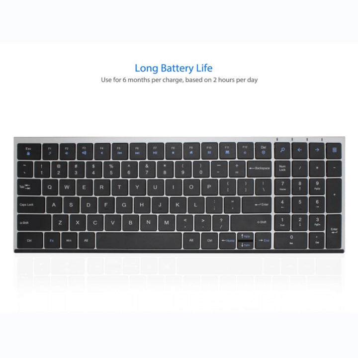 Ultraleichte Kabellose Tastatur mit Langer Akku-Laufzeit Karnz