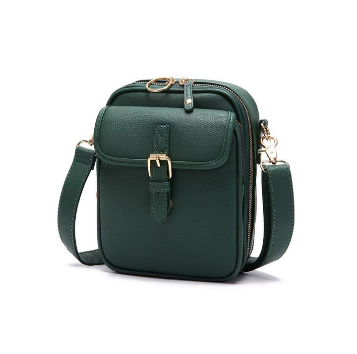 Damen Crossbody-Handtasche aus hochwertigem Kunstleder mit verstellbarem Tragegurt Karnz