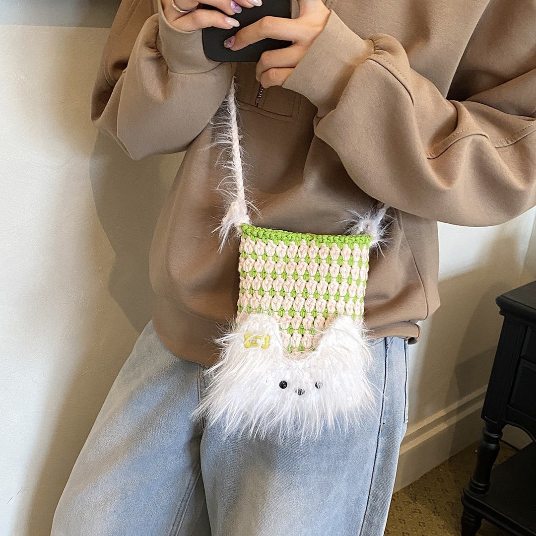 Süßes Plüsch-Tier-Themen Mini Tasche