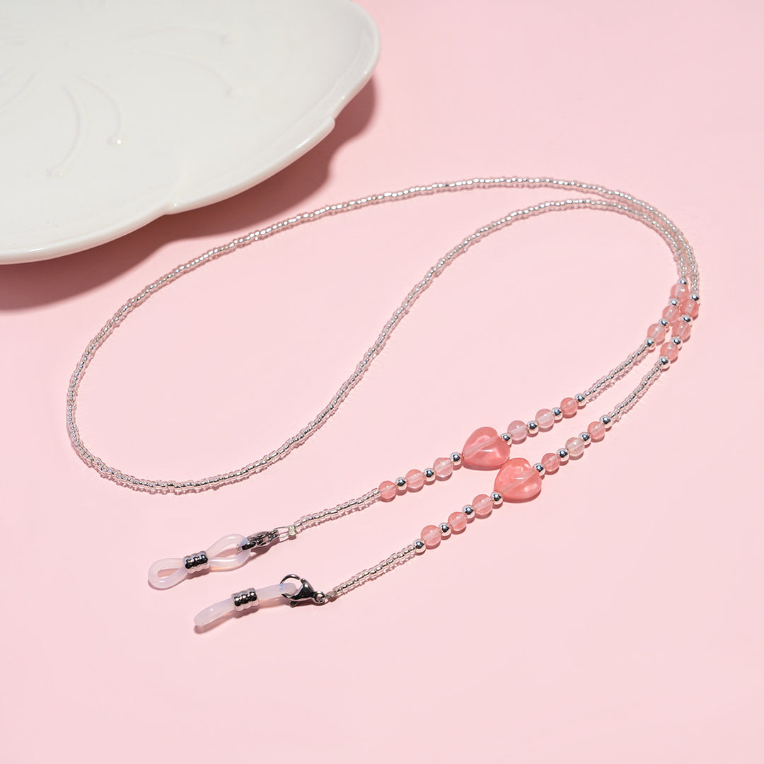 Elegante Perlen Brillen Kette Karnz