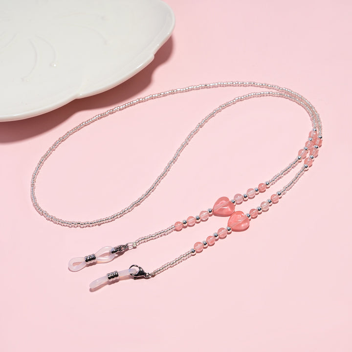 Elegante Perlen Brillen Kette Karnz