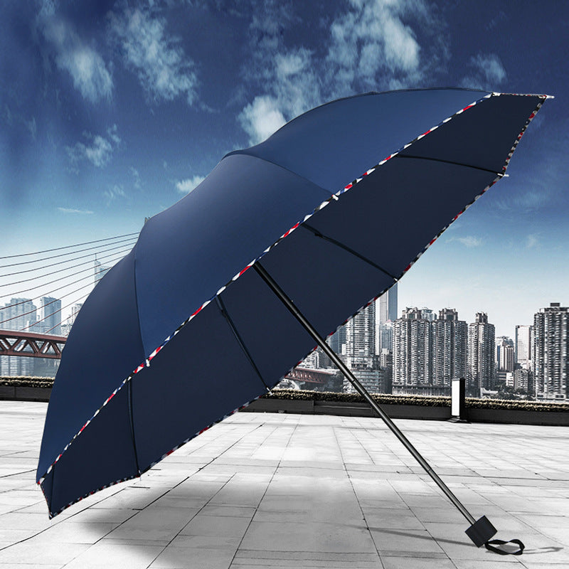 Damen Handlicher Falt-Regenschirm mit Windschutzsystem Karnz