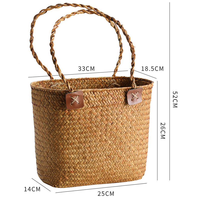 Damen Strapazierfähige Basttasche Karnz