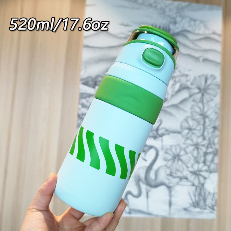 Damen BPA-freie Wasserflasche mit innovativem Sicherheitsverschluss Karnz