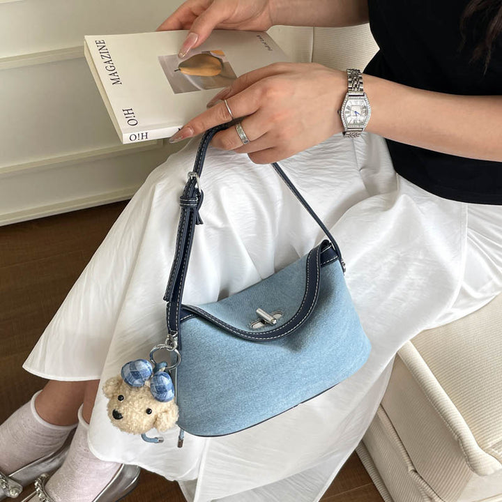 Stylische Denim Umhängetasche Karnz