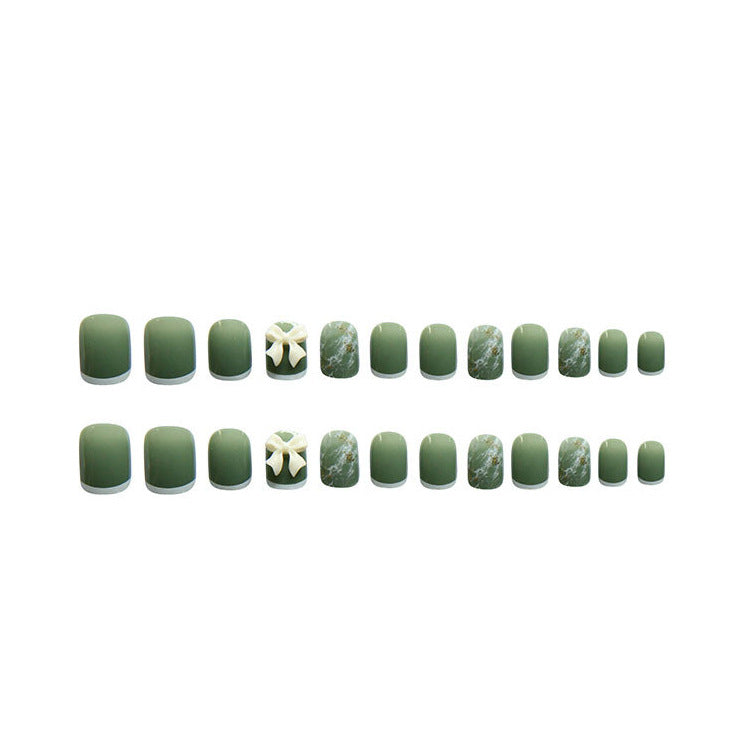 Premium Marmor Press-On Nagelset