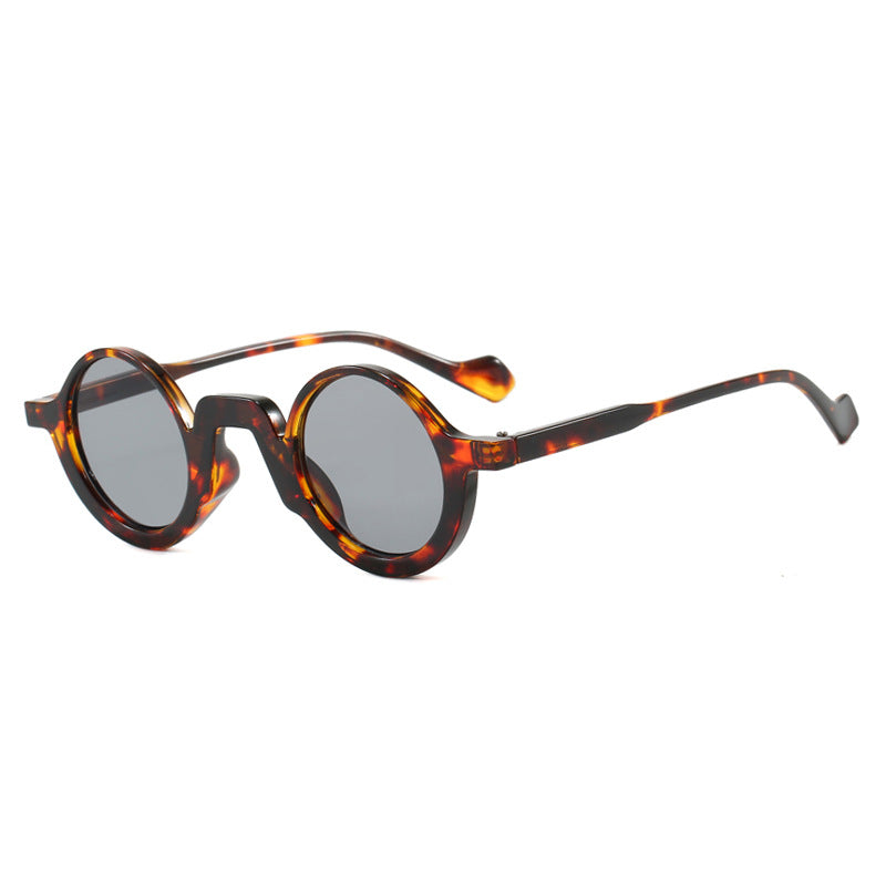 Damen runde Sonnenbrille mit innovativem Design und UV-Schutz Karnz