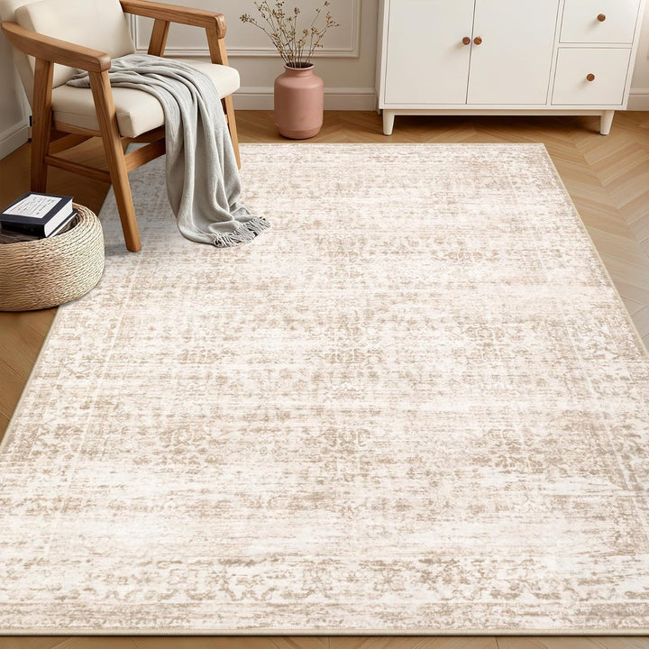 Vintage-inspirierter abstrakter Teppich Karnz