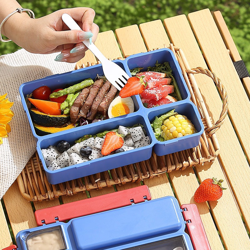 Mehrfach-Compartments-Mahlzeit-Vorbereitungs-Lunchbox mit luftdichtem Verschluss