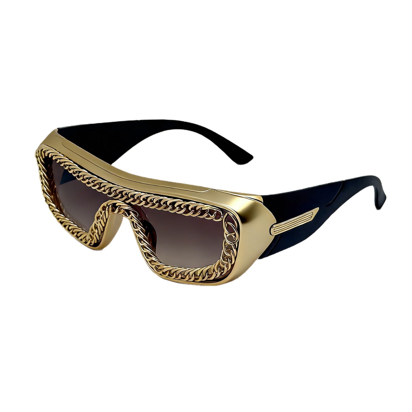 Damen Sonnenbrille mit einzigartigem Kettenrahmen Karnz
