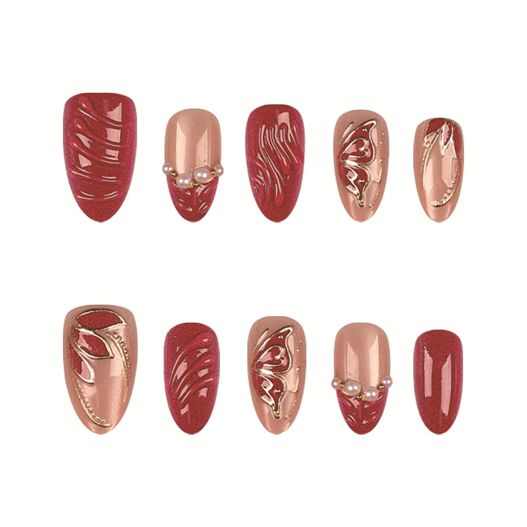 Elegantes Press-On Nail Art Set  1790956123