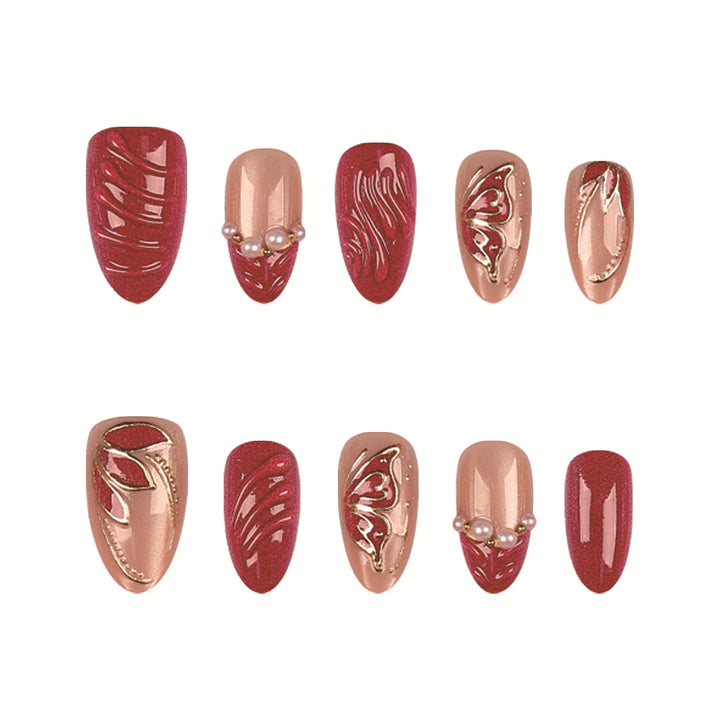 Elegantes Press-On Nail Art Set  1790956123