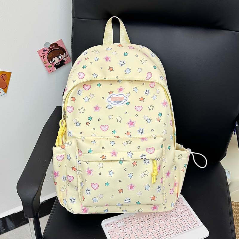 Verspielter Sternen-Print-Rucksack Karnz