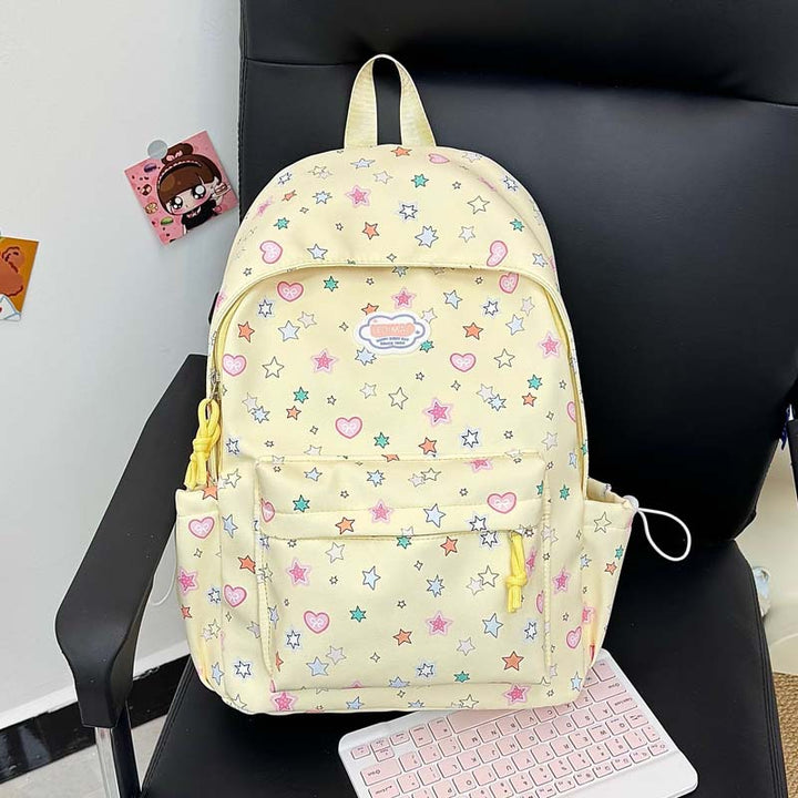 Verspielter Sternen-Print-Rucksack Karnz