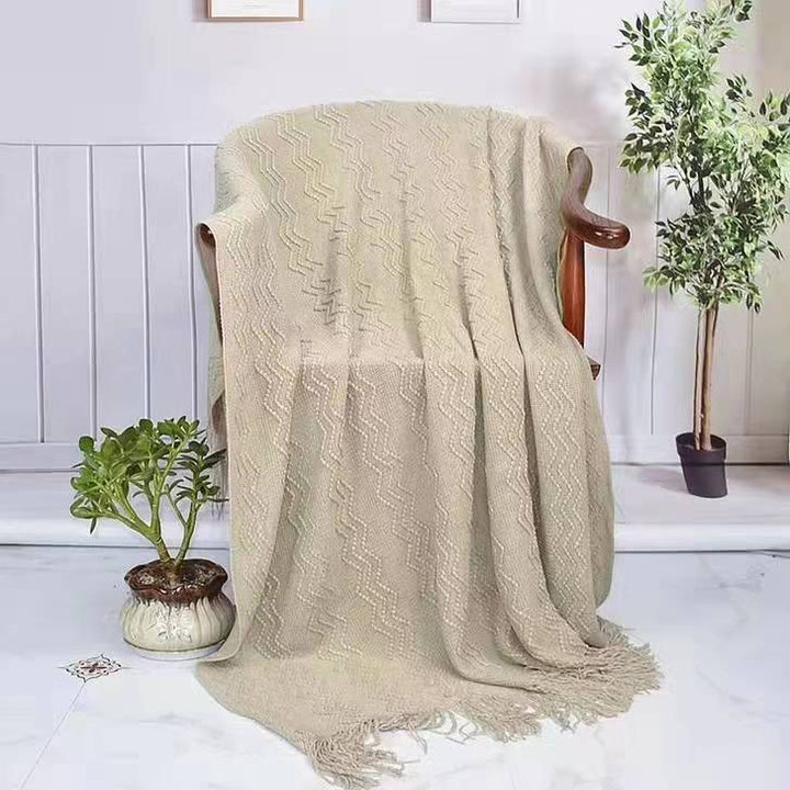 Heimdekoration Strickwurfdecke