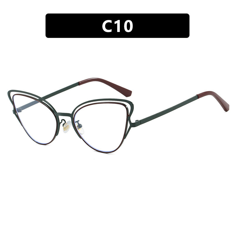 Damen Cat-Eye Brille mit edlem Metallrahmen und komfortabler Passform Karnz