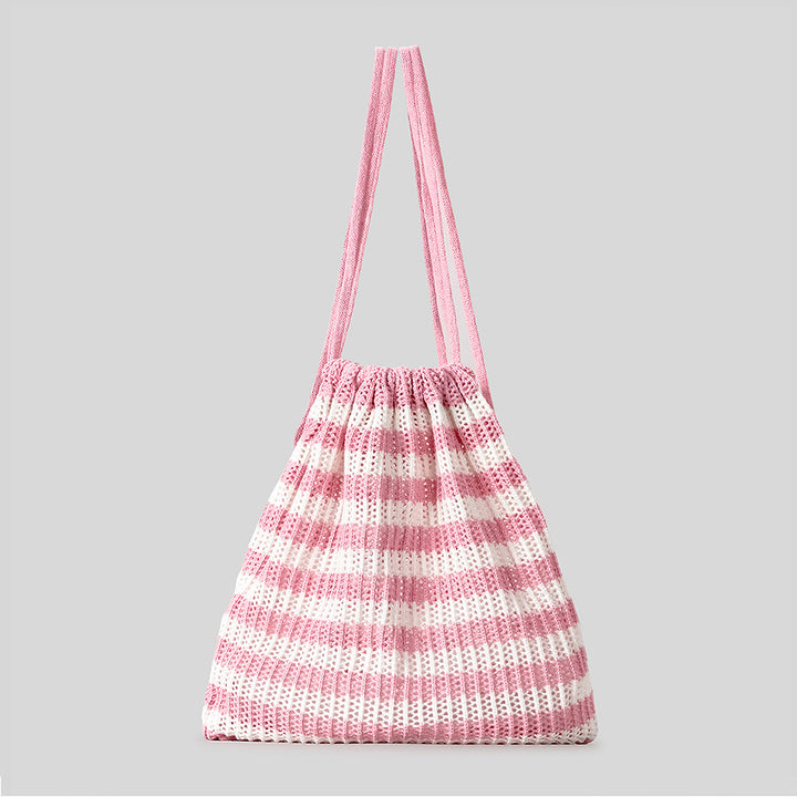 Leichte gestreifte Häkel-Tasche