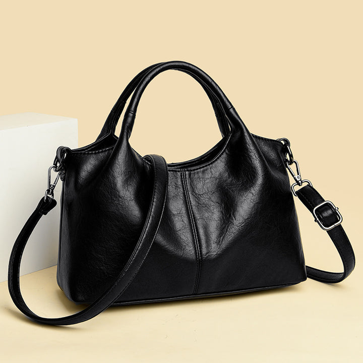 Klassische Kunstleder Handtasche Karnz