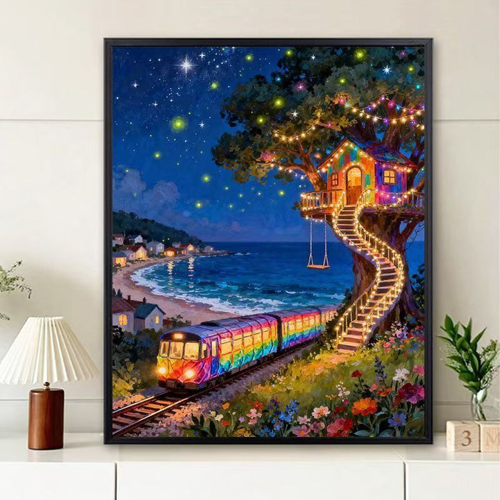 Vibrant Scenic Sunset Wandkunst Karnz
