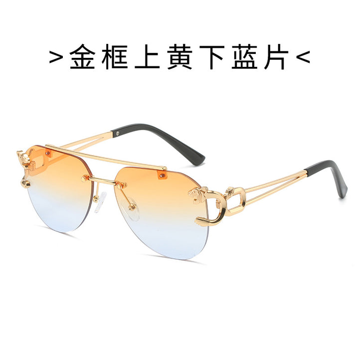 Damen Designer-Sonnenbrille mit elegantem Metallrahmen und polarisierenden Gläsern Karnz