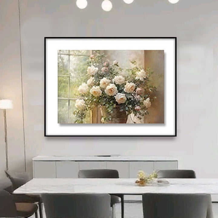 Vintage Blumen Leinwand Wandkunst