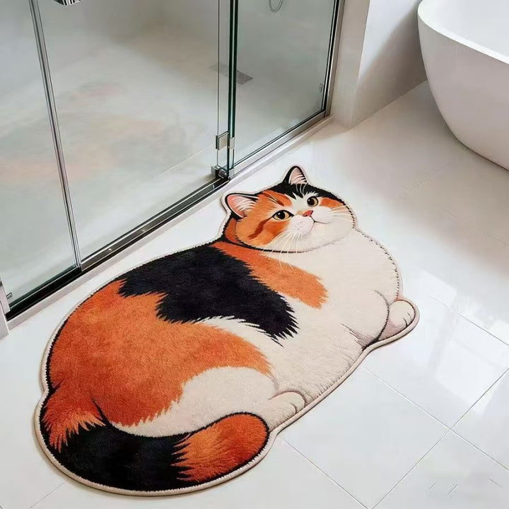 Kat-förmige Plüsch-Badematte