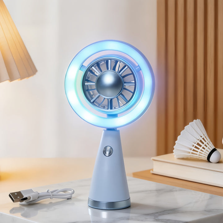Unisex Tragbarer LED Ventilator im modernen Design Karnz