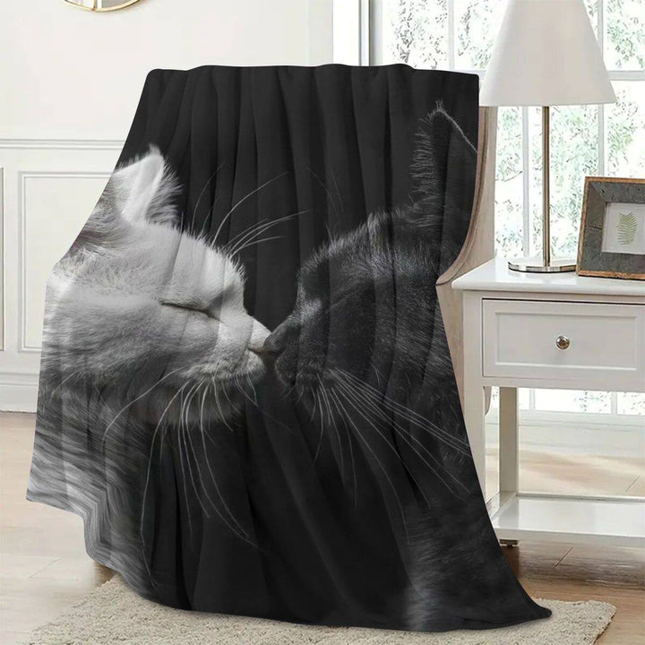 Künstlerische katzenmotivierte Fleece-Decke