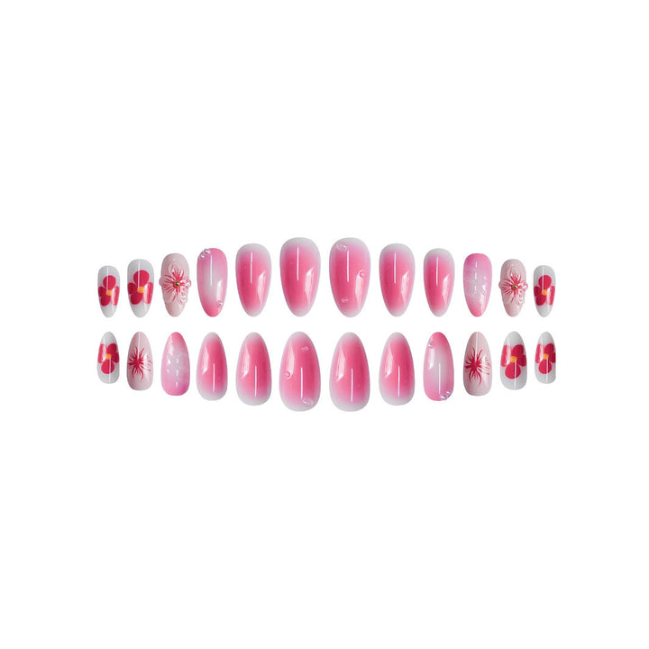 Blumenakzent-Nagelkunst Karnz