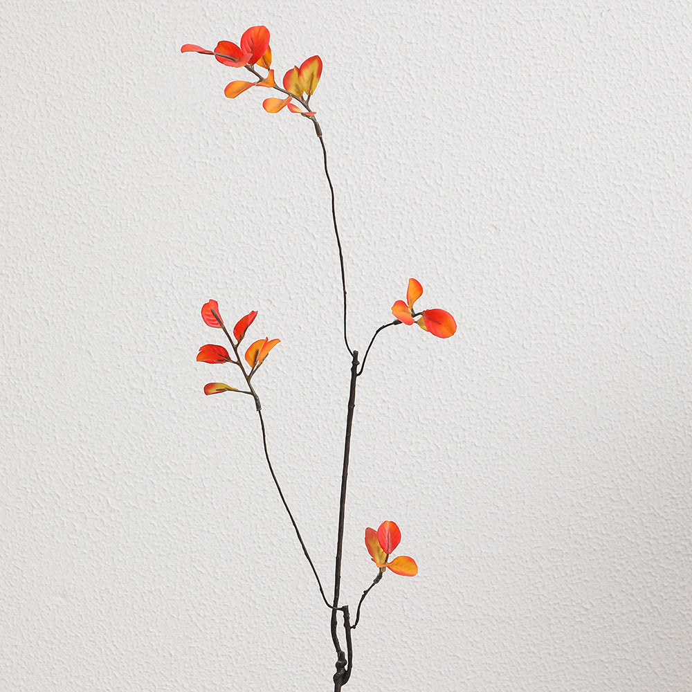 Künstlicher Blütenzweig mit lebendigen orangefarbenen Blüten Karnz